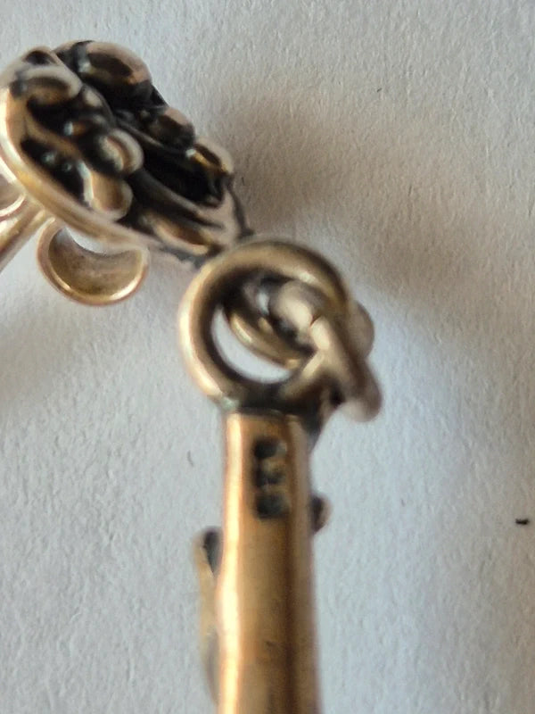 Sidabriniai Auskarai su Gintaru