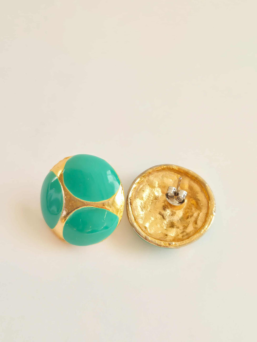 Vintažiniai žalsvi Auskarai