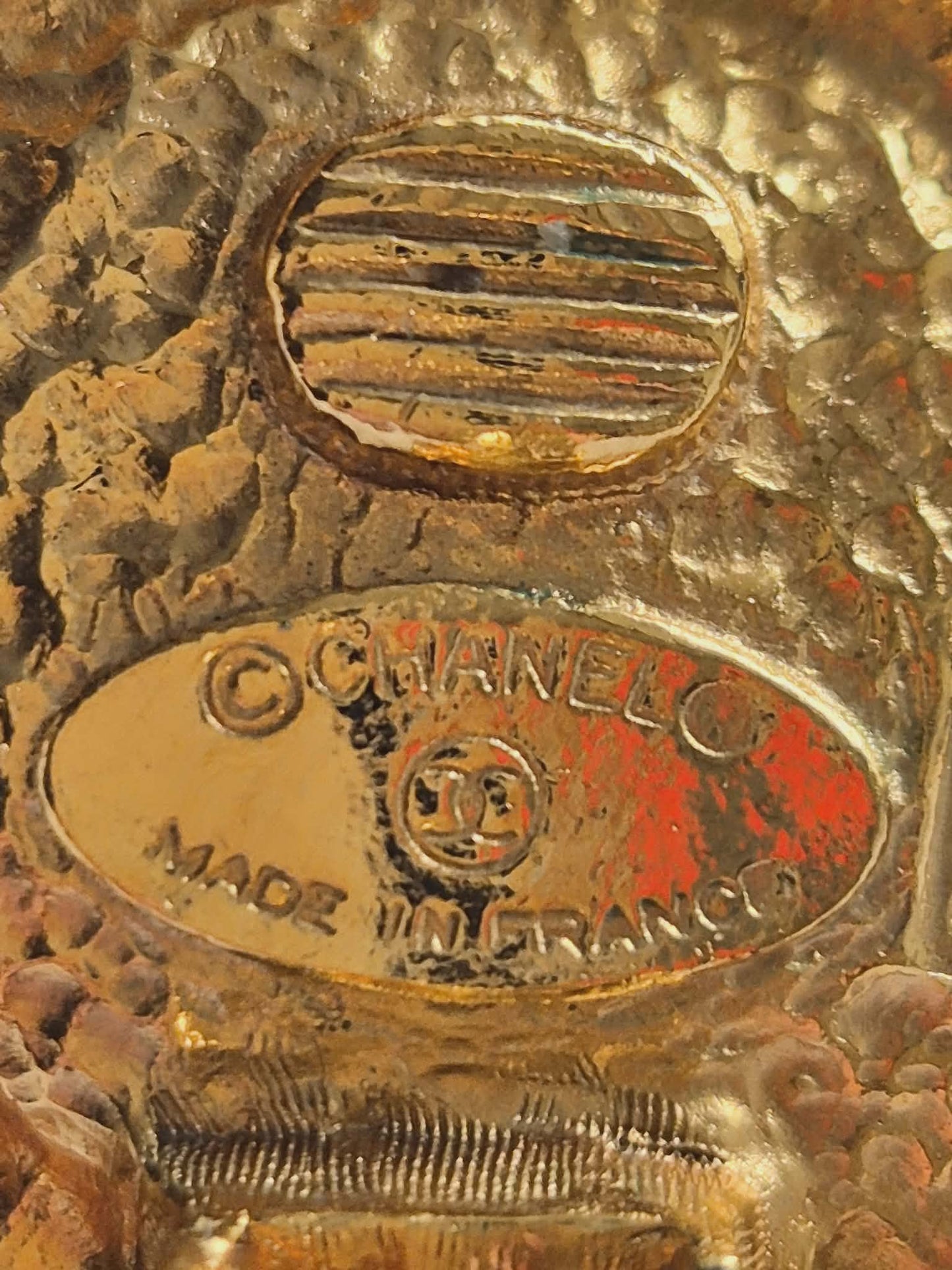 CHANEL Vintage Klipsai su Perlais - Auksiniai