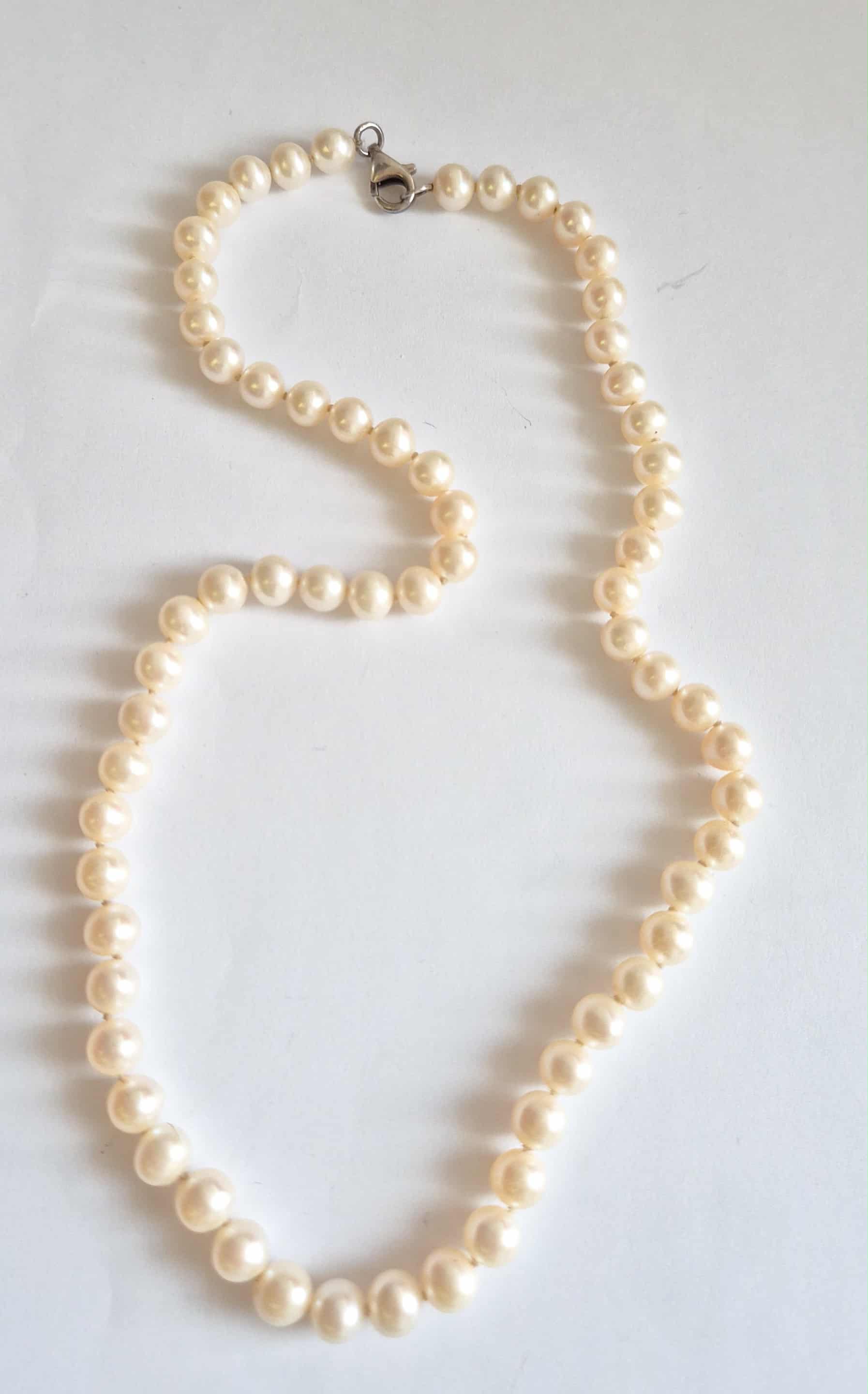 Vintažinis Dirbtinių Perlų Vėrinys