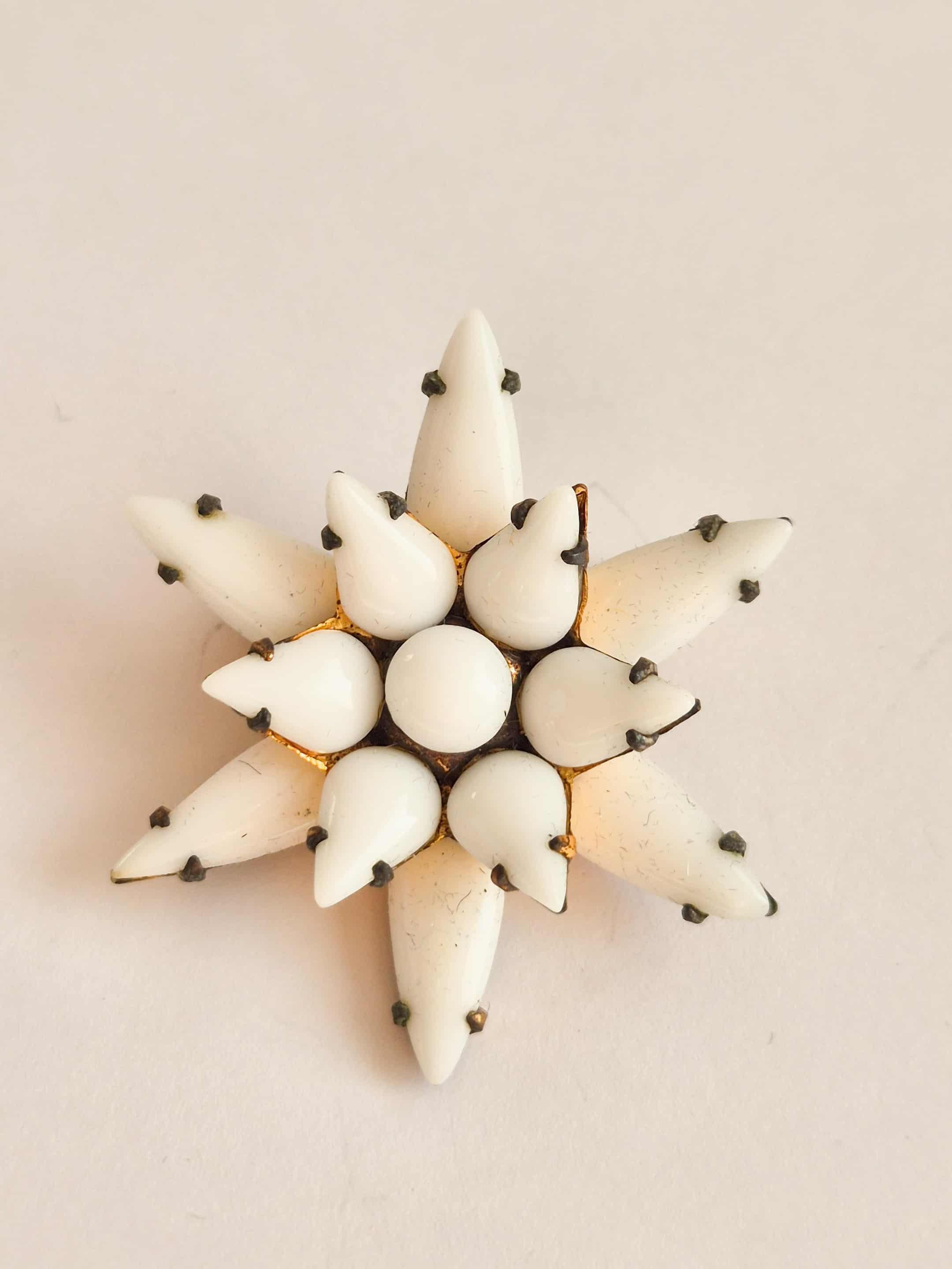 Vintažinė pieno stiklo  Sagė - Germany