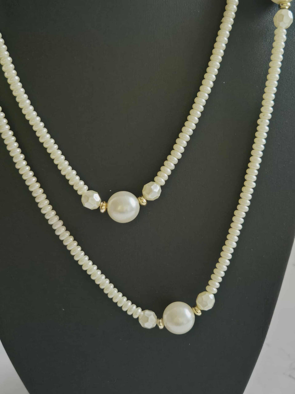 Vintažinis Ilgas  karolių Vėrinys